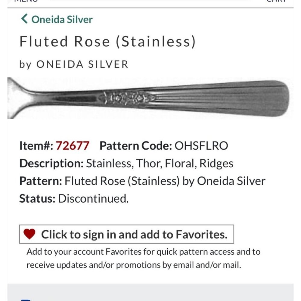 Oneida Silver Fluted Rose Stainless Steel Teaspoons Set Of 4